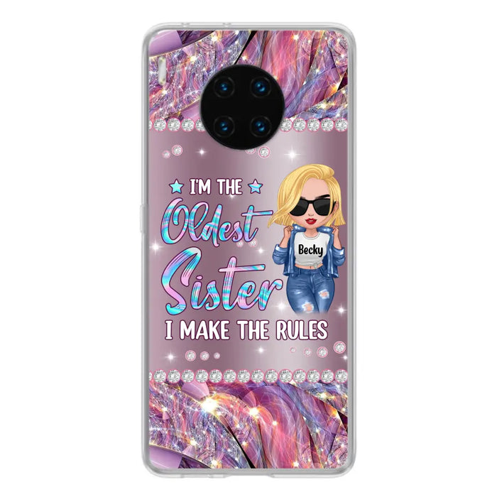 Custom Personalized Sister Phone Case - Gift Idea For Siblings/Sisters - I'm The Oldest Sister I Make The Rules - Cases For Oppo, Xiaomi & Huawei