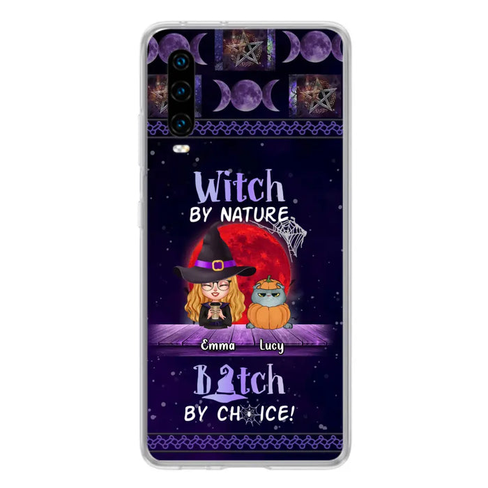 Custom Personalized Witch Phone Case - Upto 6 Cats/Dogs - Halloween Gift Idea For Cat/Dog Lovers/Friends - Case for Xiaomi, Huawei & Oppo