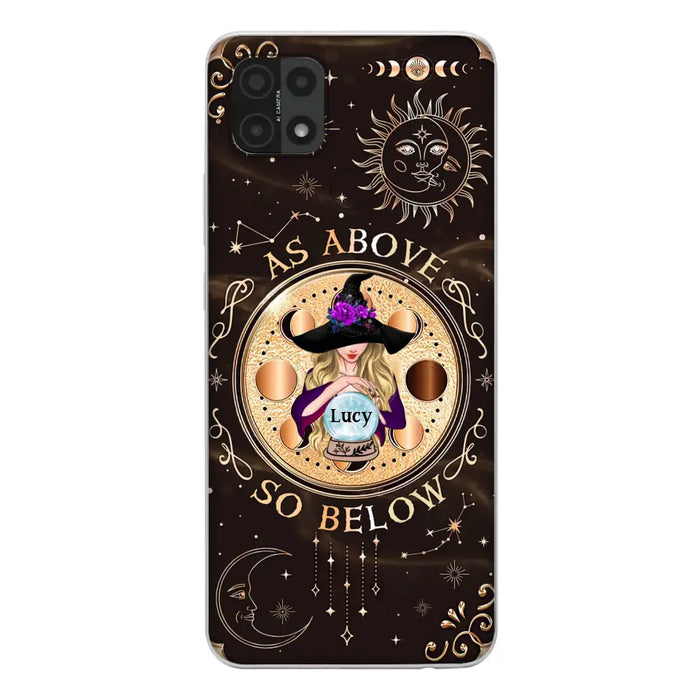 Custom Personalized Witch Phone Case - Gift Idea For Halloween Day - As Above So Below - Cases For Oppo, Xiaomi & Huawei