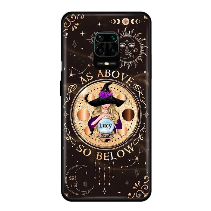 Custom Personalized Witch Phone Case - Gift Idea For Halloween Day - As Above So Below - Cases For Oppo, Xiaomi & Huawei