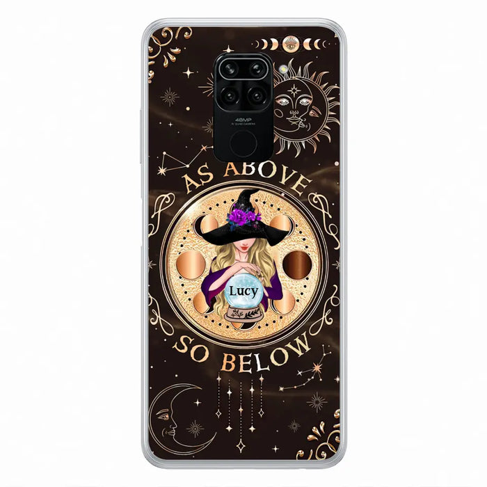 Custom Personalized Witch Phone Case - Gift Idea For Halloween Day - As Above So Below - Cases For Oppo, Xiaomi & Huawei