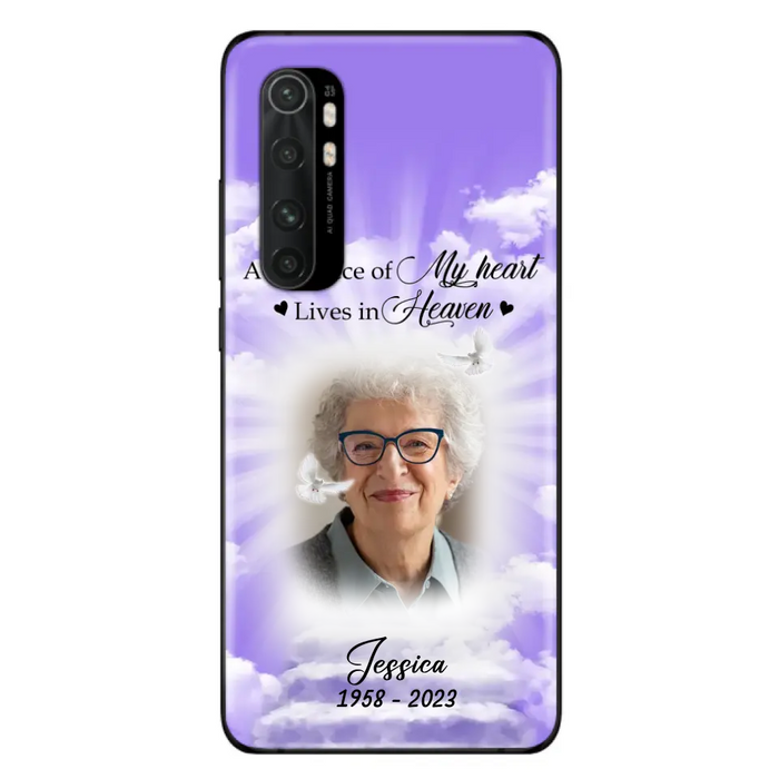 Custom Personalized Memorial Photo Phone Case - Memorial Gift Idea For Mother's Day/Father's Day - A Big Piece Of My Heart Lives In Heaven - Case For Oppo/Xiaomi/Huawei