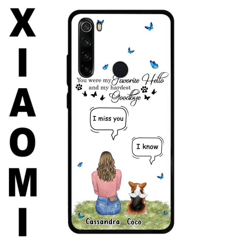 Personalized Pet Phone Case - Up to 4 Pets - Gift Idea For Couple/Dog/Cat Lover - You Were My Favorite Hello - Case For Oppo/Xiaomi/Huawei