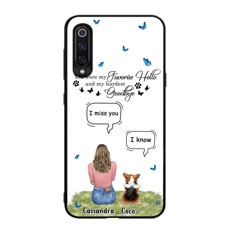 Personalized Pet Phone Case - Up to 4 Pets - Gift Idea For Couple/Dog/Cat Lover - You Were My Favorite Hello - Case For Oppo/Xiaomi/Huawei
