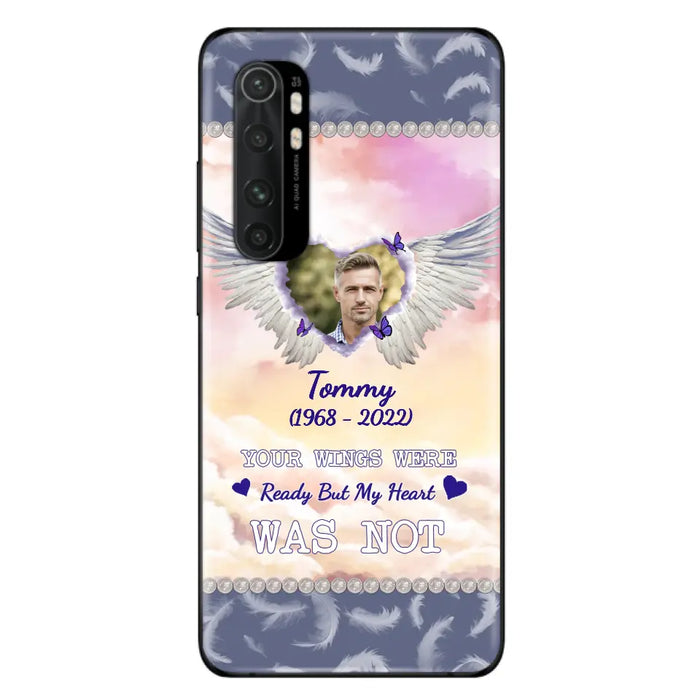 Custom Personalized Memorial Photo Phone Case - Memorial Gift Idea for Family - Your Wings Were Ready But My Heart Was Not - Case For Oppo/Xiaomi/Huawei