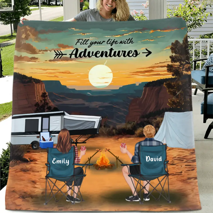 Custom Personalized Camping Grand Canyon National Park Quilt Blanket/Fleece Blanket - Full Option - Best Gift For Camping Lovers - Fill Your Life With Adventures