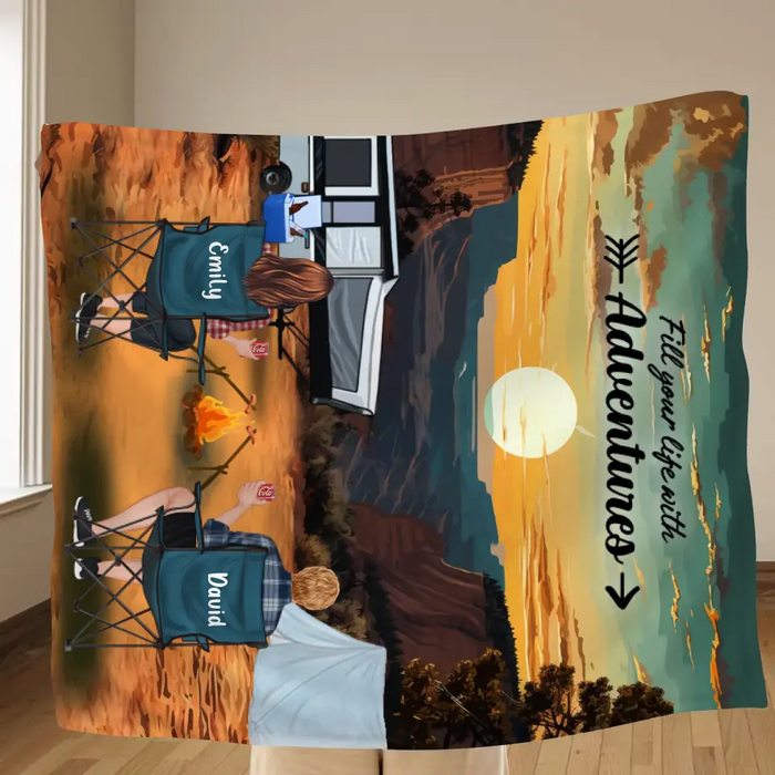 Custom Personalized Camping Grand Canyon National Park Quilt Blanket/Fleece Blanket - Full Option - Best Gift For Camping Lovers - Fill Your Life With Adventures