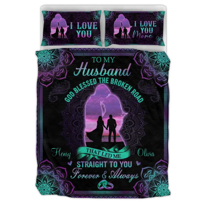 Personalized Couple Quilt Bed Sets - Gift Idea For Him/Her - I Love You More