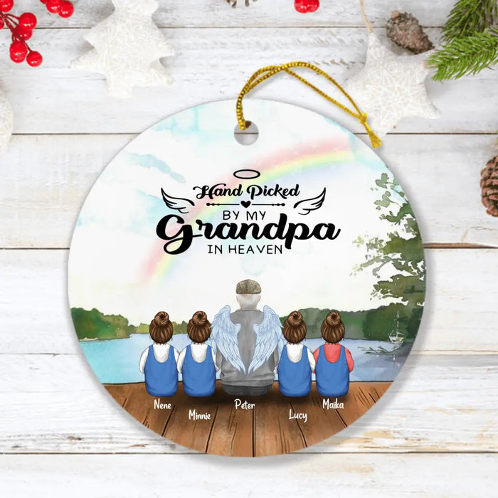 Custom Personalized Memorial Grandpa/Grandma Ornament - Upto 4 Kids - Best Gift For Family - I Never Met You But I Know You Are The Greatest Grandma - FD4SD8