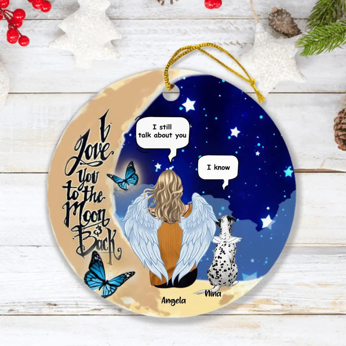 Custom Personalized Memorial Ornament - Memorial Gift For Dog/Cat Lovers/Family - I'll Always Love You