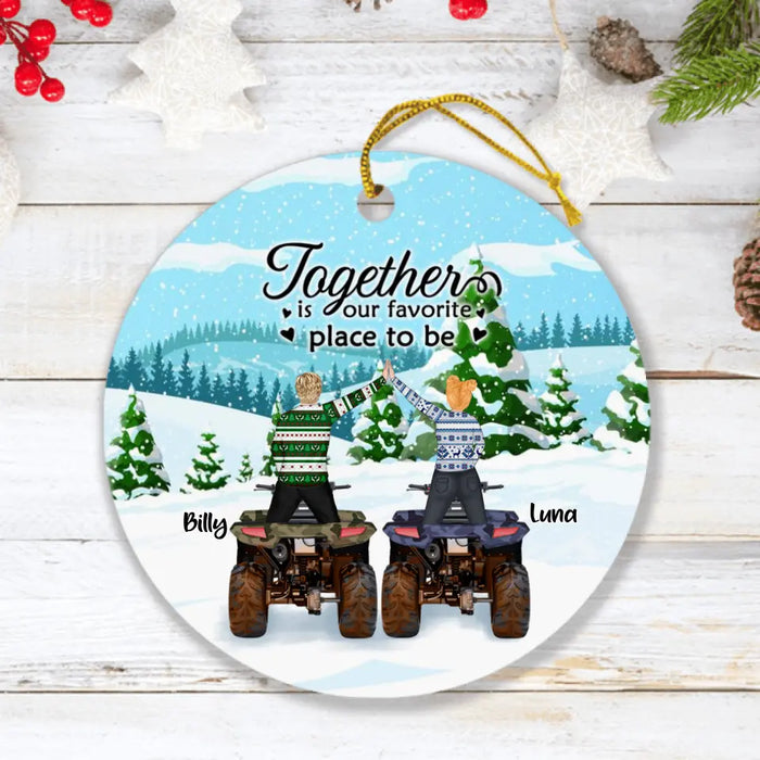 Custom Personalized ATV Ornament - Best Gift For ATV Riders - God Blessed The Broken Road That Led Me Straight To You