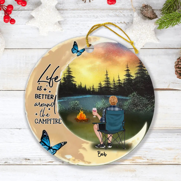 Custom Personalized Camping Ornament - Best Gift For Camping Lover - Camping Partners For Life