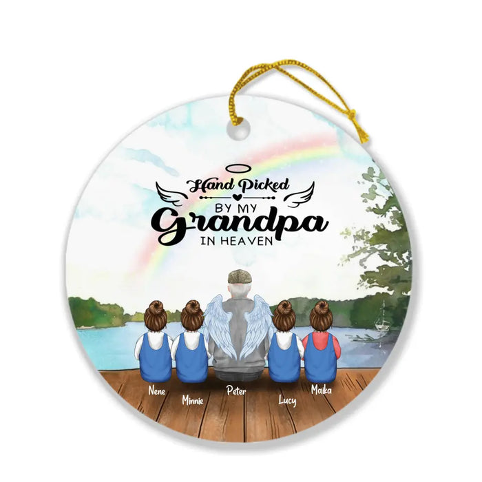 Custom Personalized Memorial Grandpa/Grandma Ornament - Upto 4 Kids - Best Gift For Family - I Never Met You But I Know You Are The Greatest Grandma - FD4SD8