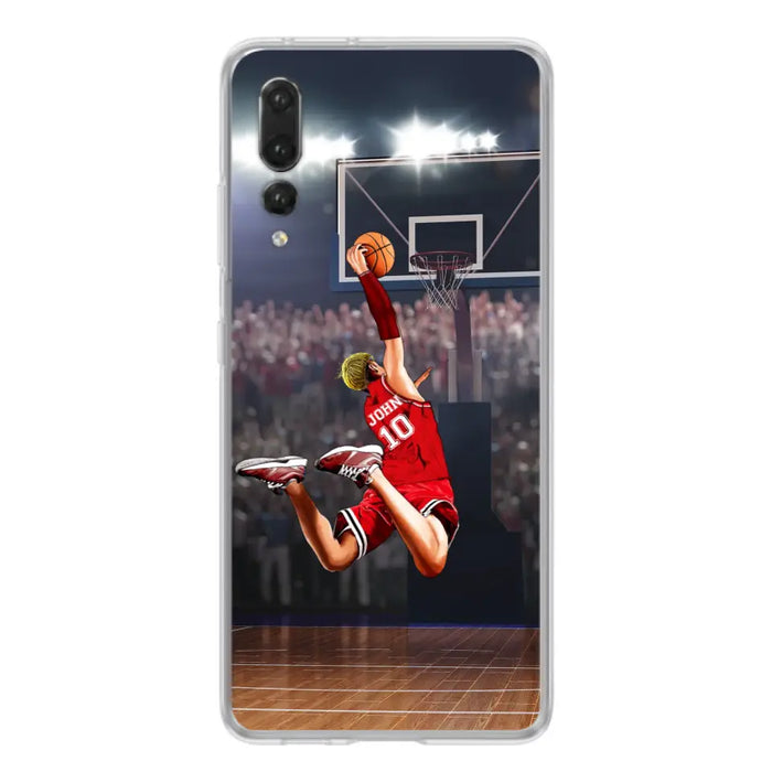 Custom Personalized Basketball Phone Case - Gift Idea For Basketball Lovers/Son/Grandson - Case For Oppo/Xiaomi/Huawei