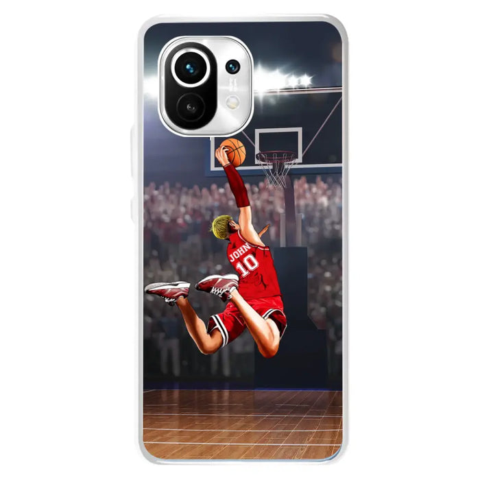 Custom Personalized Basketball Phone Case - Gift Idea For Basketball Lovers/Son/Grandson - Case For Oppo/Xiaomi/Huawei