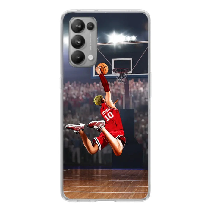 Custom Personalized Basketball Phone Case - Gift Idea For Basketball Lovers/Son/Grandson - Case For Oppo/Xiaomi/Huawei