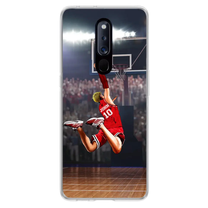 Custom Personalized Basketball Phone Case - Gift Idea For Basketball Lovers/Son/Grandson - Case For Oppo/Xiaomi/Huawei