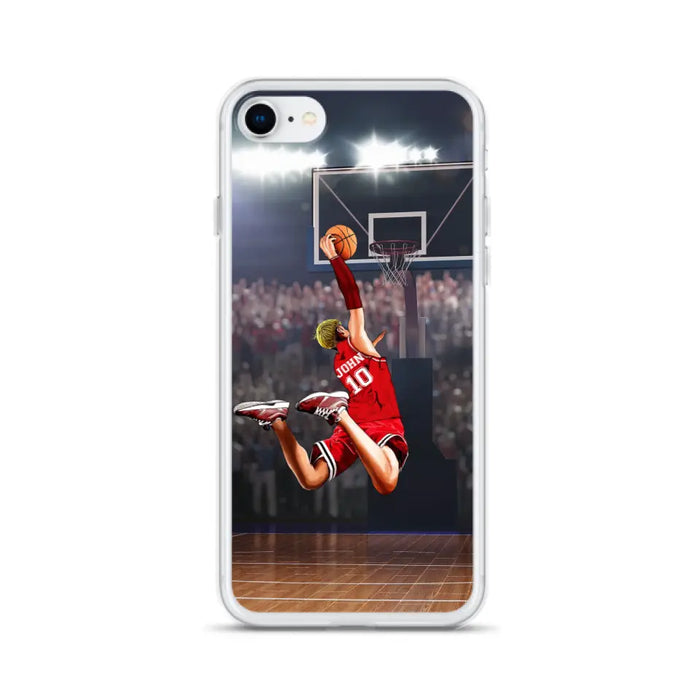 Custom Personalized Basketball Phone Case - Gift Idea For Basketball Lovers/Son/Grandson - Case For iPhone/Samsung