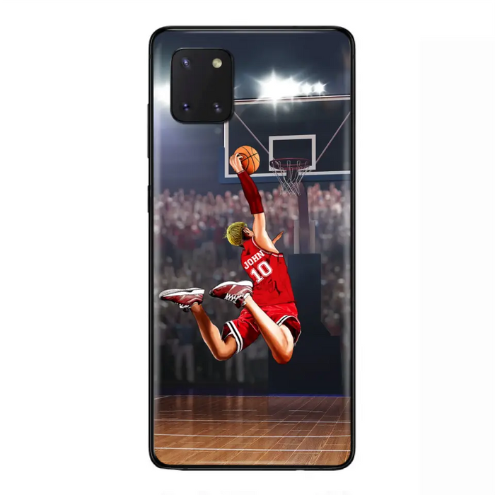 Custom Personalized Basketball Phone Case - Gift Idea For Basketball Lovers/Son/Grandson - Case For iPhone/Samsung