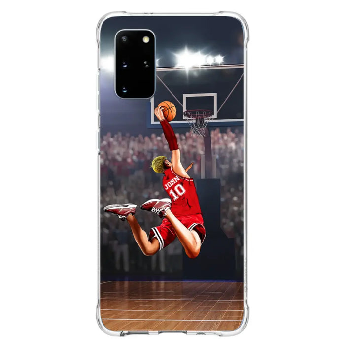 Custom Personalized Basketball Phone Case - Gift Idea For Basketball Lovers/Son/Grandson - Case For iPhone/Samsung