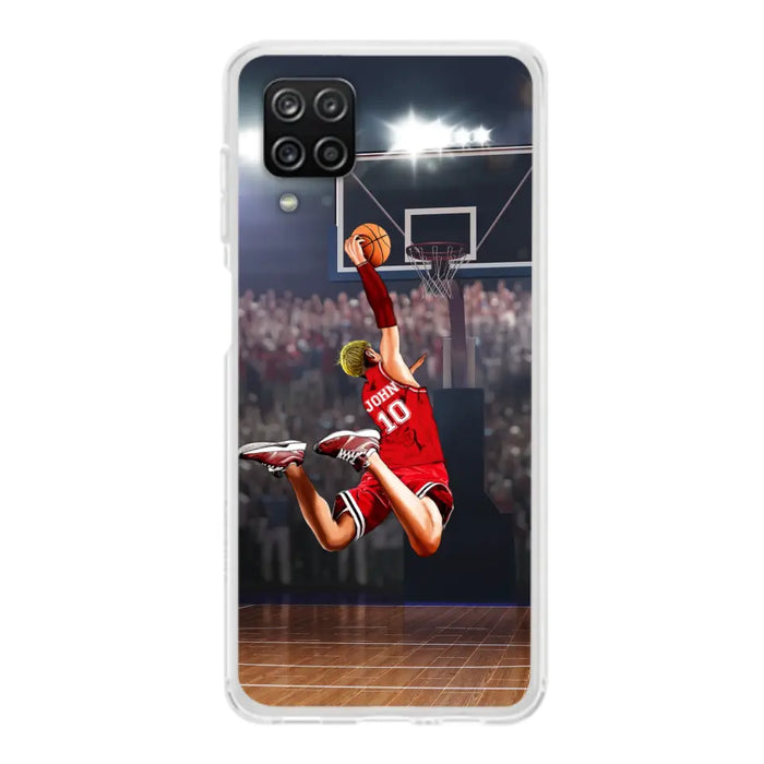 Custom Personalized Basketball Phone Case - Gift Idea For Basketball Lovers/Son/Grandson - Case For iPhone/Samsung