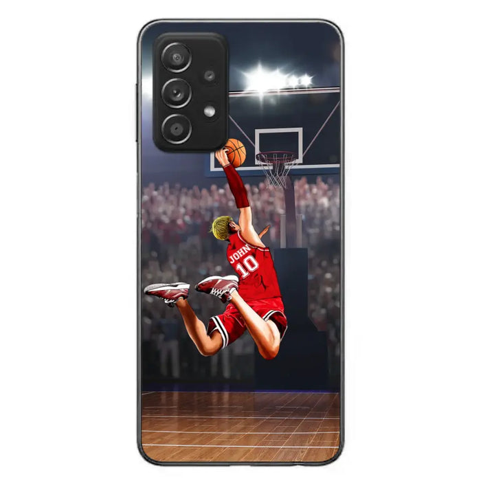 Custom Personalized Basketball Phone Case - Gift Idea For Basketball Lovers/Son/Grandson - Case For iPhone/Samsung