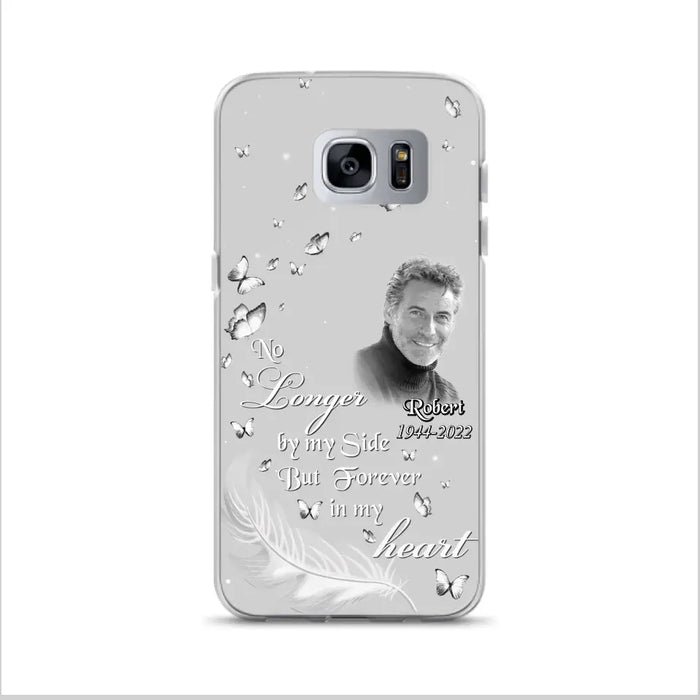 Custom Personalized Memorial Phone Case - Memorial Gift Idea For Family - Upload Photo - Case For iPhone/Samsung - No Longer By My Side But Forever In My Heart