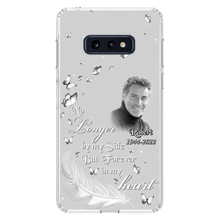 Custom Personalized Memorial Phone Case - Memorial Gift Idea For Family - Upload Photo - Case For iPhone/Samsung - No Longer By My Side But Forever In My Heart