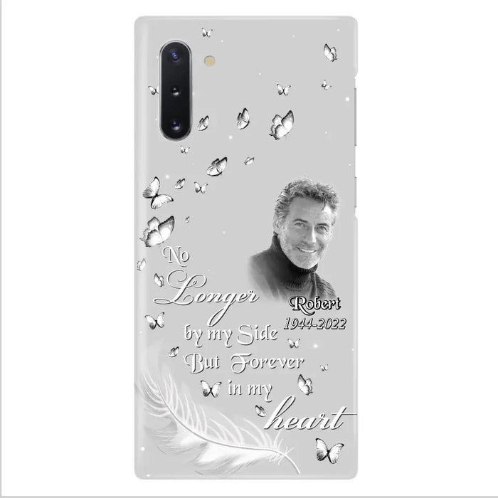 Custom Personalized Memorial Phone Case - Memorial Gift Idea For Family - Upload Photo - Case For iPhone/Samsung - No Longer By My Side But Forever In My Heart