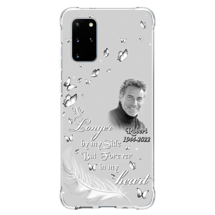 Custom Personalized Memorial Phone Case - Memorial Gift Idea For Family - Upload Photo - Case For iPhone/Samsung - No Longer By My Side But Forever In My Heart