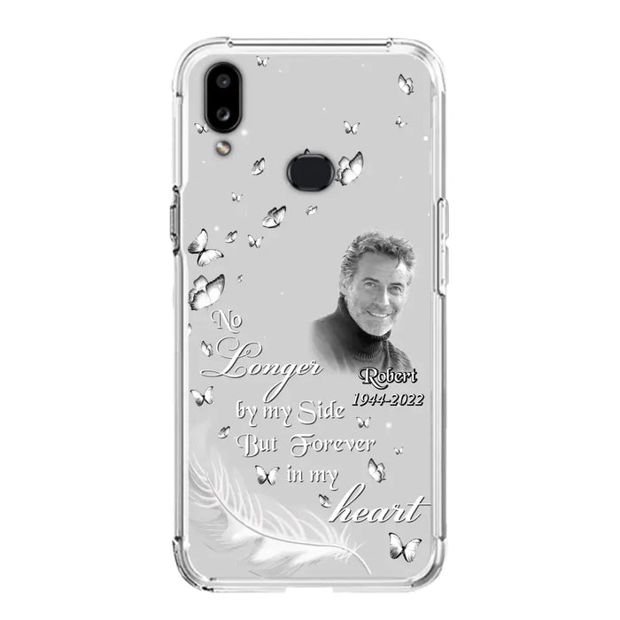 Custom Personalized Memorial Phone Case - Memorial Gift Idea For Family - Upload Photo - Case For iPhone/Samsung - No Longer By My Side But Forever In My Heart