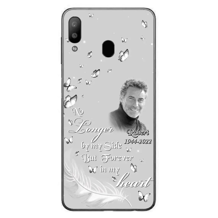 Custom Personalized Memorial Phone Case - Memorial Gift Idea For Family - Upload Photo - Case For iPhone/Samsung - No Longer By My Side But Forever In My Heart