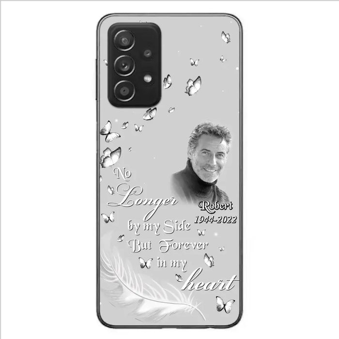 Custom Personalized Memorial Phone Case - Memorial Gift Idea For Family - Upload Photo - Case For iPhone/Samsung - No Longer By My Side But Forever In My Heart