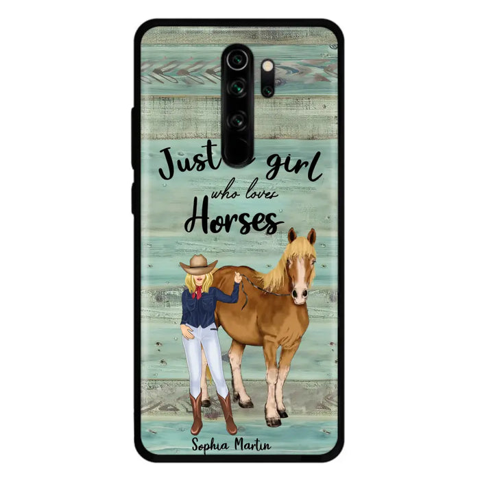 Custom Personalized Horse Lady Phone Case - Gift Idea For Horse Lovers - Just A Girl Who Loves Horses - Case For Oppo/Xiaomi/Huawei