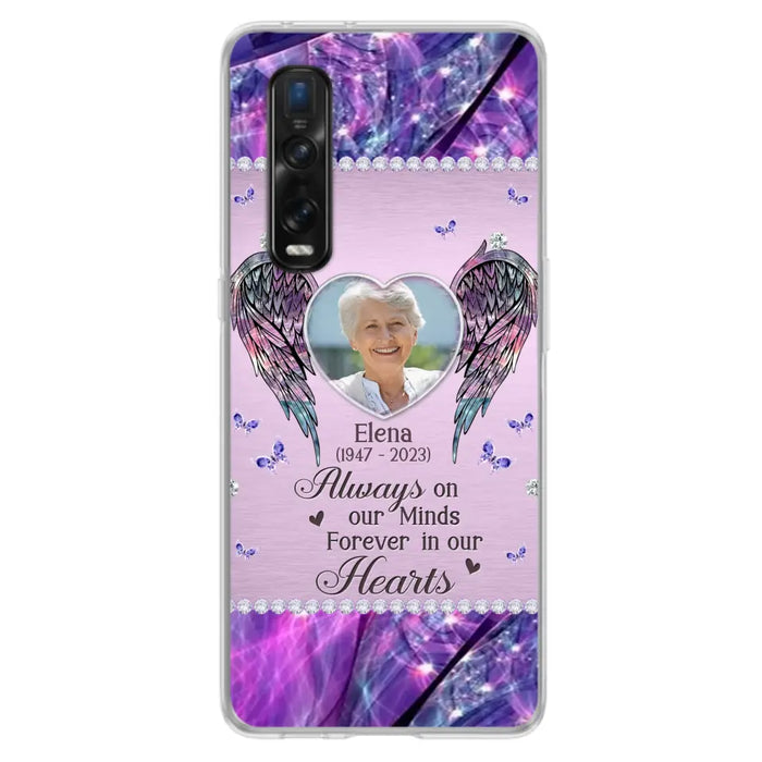 Custom Personalized Memorial Phone Case - Memorial Gift Idea For Family - Case For Oppo/Xiaomi/Huawei - Always On My Mind s Forever In Our Hearts