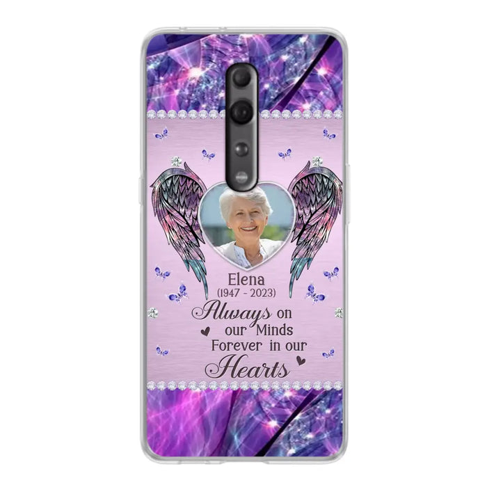 Custom Personalized Memorial Phone Case - Memorial Gift Idea For Family - Case For Oppo/Xiaomi/Huawei - Always On My Mind s Forever In Our Hearts