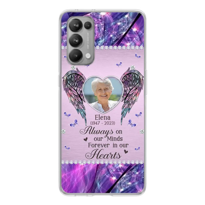 Custom Personalized Memorial Phone Case - Memorial Gift Idea For Family - Case For Oppo/Xiaomi/Huawei - Always On My Mind s Forever In Our Hearts