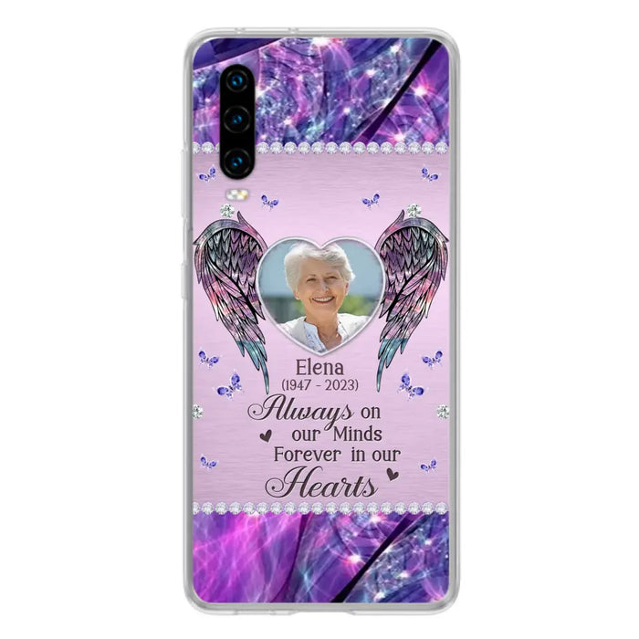 Custom Personalized Memorial Phone Case - Memorial Gift Idea For Family - Case For Oppo/Xiaomi/Huawei - Always On My Mind s Forever In Our Hearts