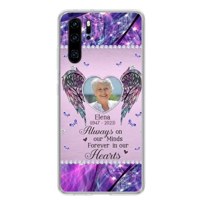 Custom Personalized Memorial Phone Case - Memorial Gift Idea For Family - Case For Oppo/Xiaomi/Huawei - Always On My Mind s Forever In Our Hearts