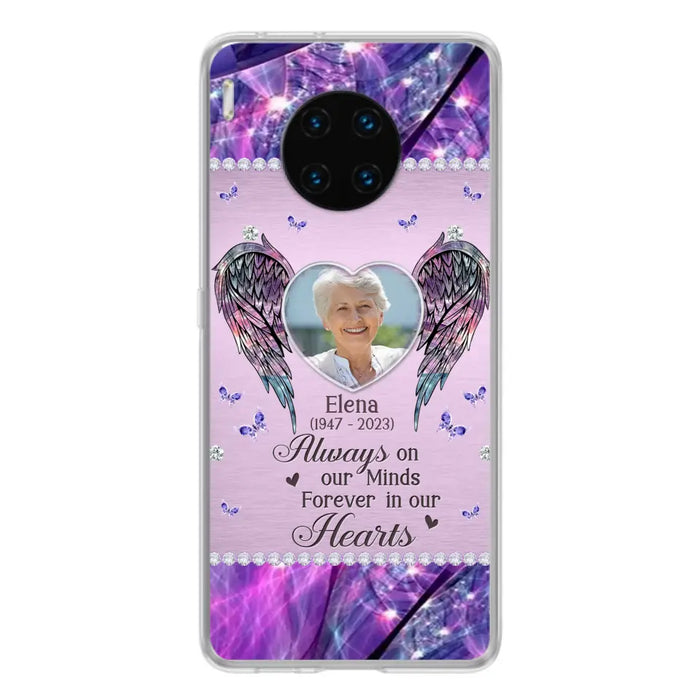 Custom Personalized Memorial Phone Case - Memorial Gift Idea For Family - Case For Oppo/Xiaomi/Huawei - Always On My Mind s Forever In Our Hearts