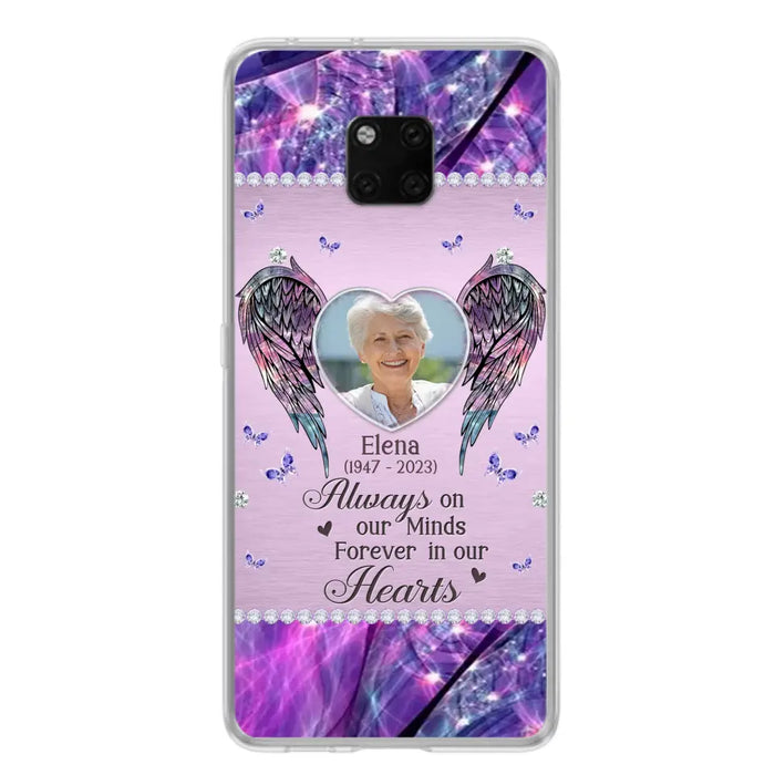 Custom Personalized Memorial Phone Case - Memorial Gift Idea For Family - Case For Oppo/Xiaomi/Huawei - Always On My Mind s Forever In Our Hearts