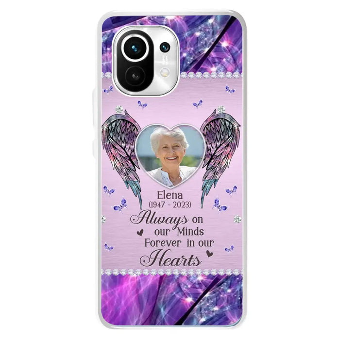 Custom Personalized Memorial Phone Case - Memorial Gift Idea For Family - Case For Oppo/Xiaomi/Huawei - Always On My Mind s Forever In Our Hearts