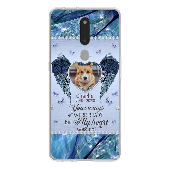 Personalized Memorial Pet Phone Case - Upload Photo - Memorial Gift Idea For Pet Lovers - Your Wings Were Ready But My Heart Was Not - Case For Oppo/Xiaomi/Huawei