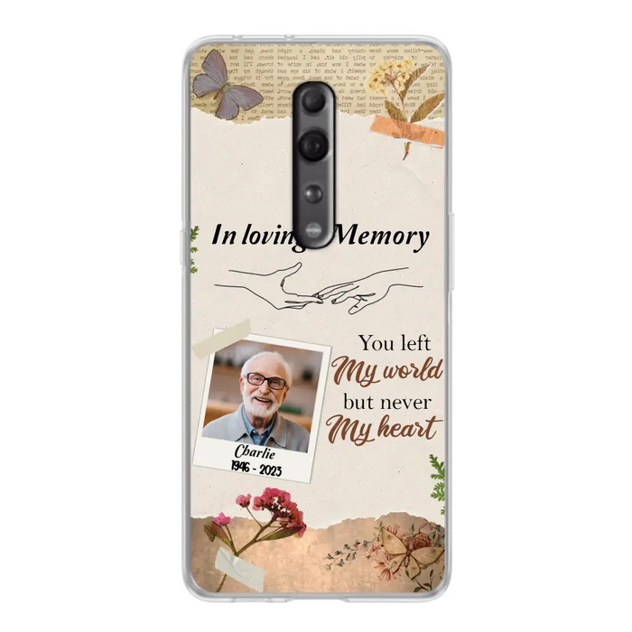 Custom Personalized Memorial Phone Case - Memorial Gift Idea For Family - Case For Oppo/Xiaomi/Huawei - You Left My World But Never My Heart