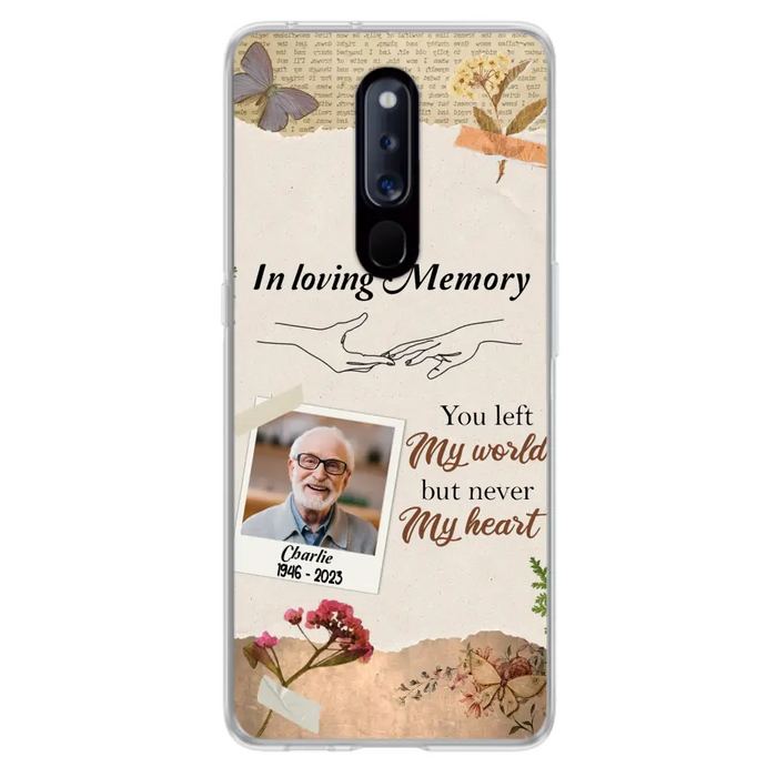 Custom Personalized Memorial Phone Case - Memorial Gift Idea For Family - Case For Oppo/Xiaomi/Huawei - You Left My World But Never My Heart