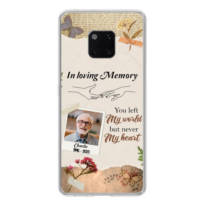 Custom Personalized Memorial Phone Case - Memorial Gift Idea For Family - Case For Oppo/Xiaomi/Huawei - You Left My World But Never My Heart