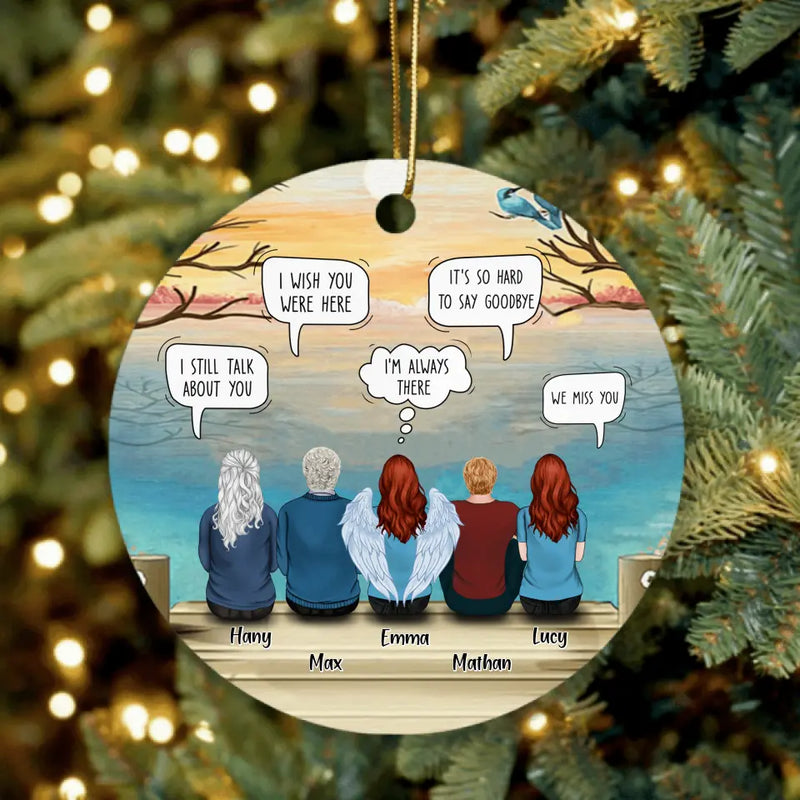 Personalized Memorial Ornament - Up to 5 People - Gift Idea For Family