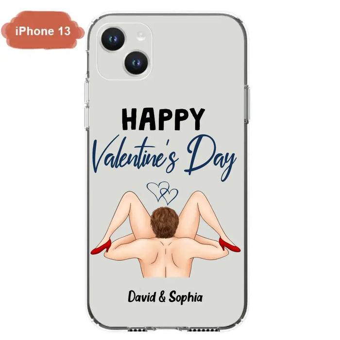 Custom Personalized Couple Phone Case - Gift Idea For Couple/Valentines Day/Her/Him - Happy Valentine's Day - Case For iPhone/Samsung