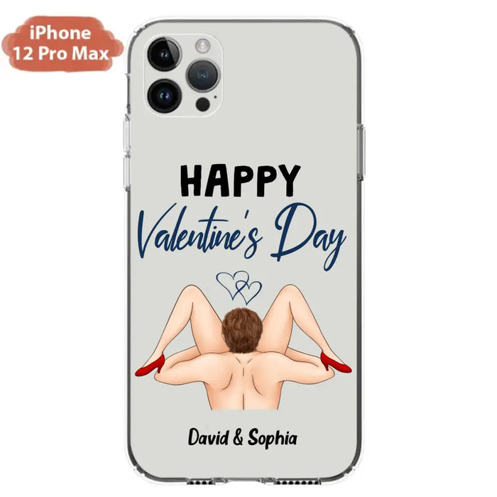 Custom Personalized Couple Phone Case - Gift Idea For Couple/Valentines Day/Her/Him - Happy Valentine's Day - Case For iPhone/Samsung