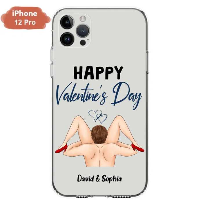 Custom Personalized Couple Phone Case - Gift Idea For Couple/Valentines Day/Her/Him - Happy Valentine's Day - Case For iPhone/Samsung